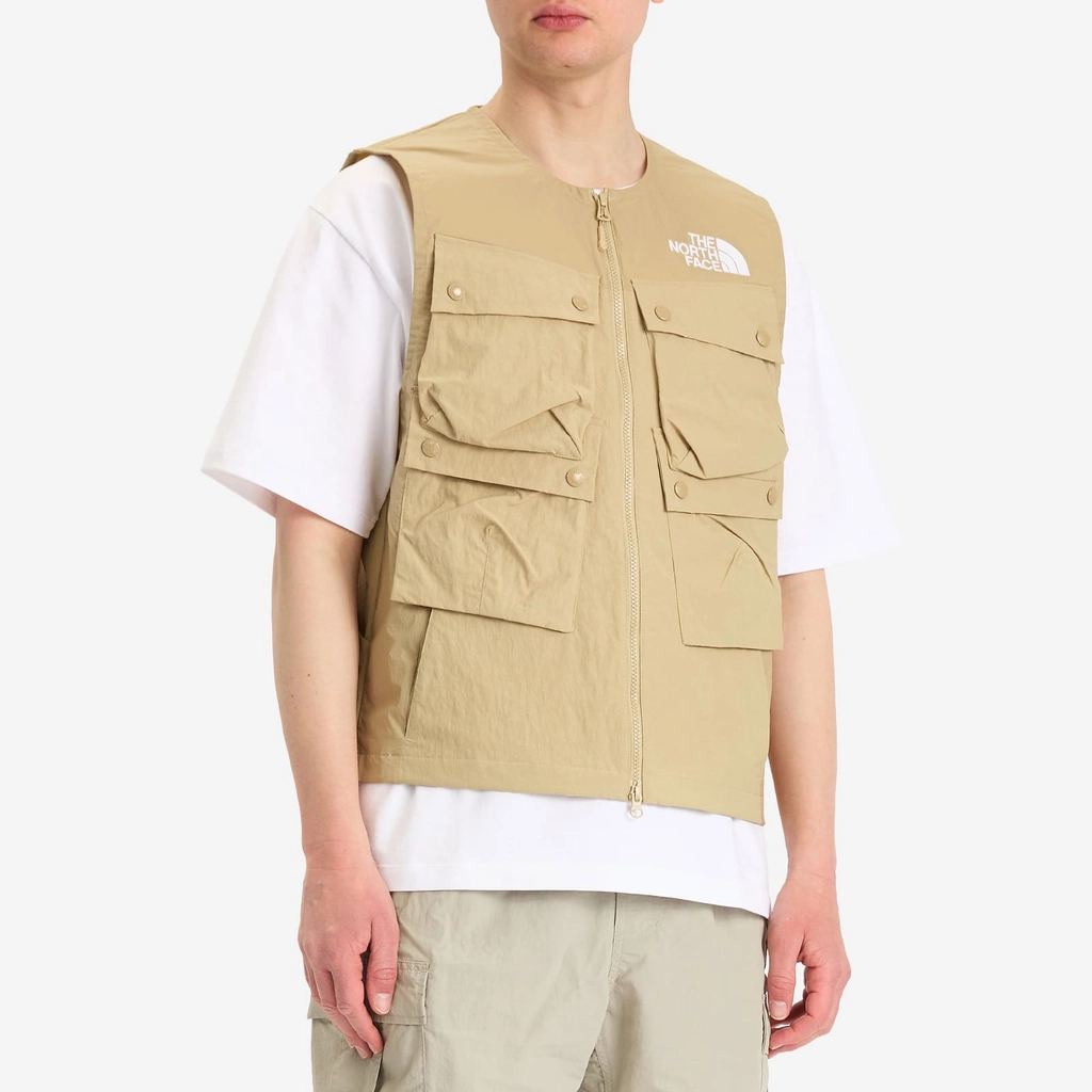 The North Face Men's Mountain Wind Vest Khaki Stone